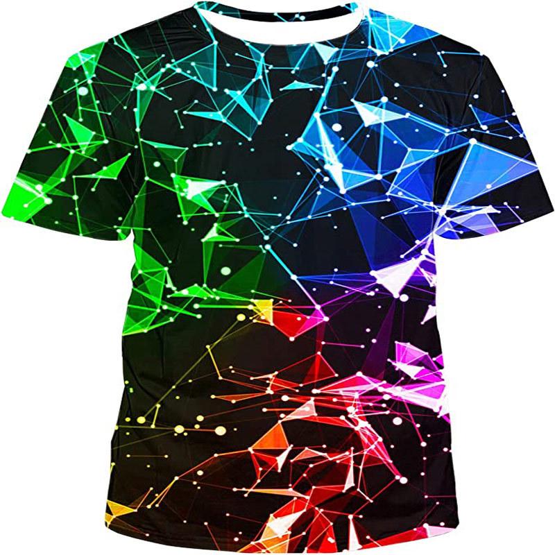 ETST 03 Mode Mannen Nieuwe 3D Nieuwigheid en Cool grafische t-shirts Zomer Casual Persoonlijkheid Gedrukt O-hals Korte Mouw streetwear Tees Tops S