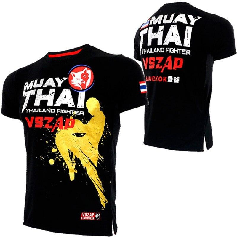 ETST 03 Muay Thai T-shirt voor heren Sport Running T-shirt Heren Gym Fitness Mma Training Shirts Dry Fit Sportkleding Boksen Sneldrogend - T-shirts XL