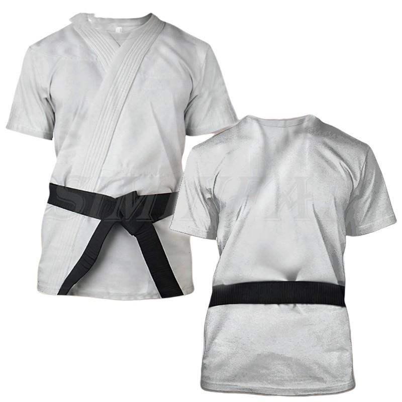 ETST 03 Japan Training T-shirt Mannen 3d Karate Gedrukt Tee Tops Oversized Korte Mouwen Hoogwaardige Sportkleding Mannen Sneldrogende t-shirt XL