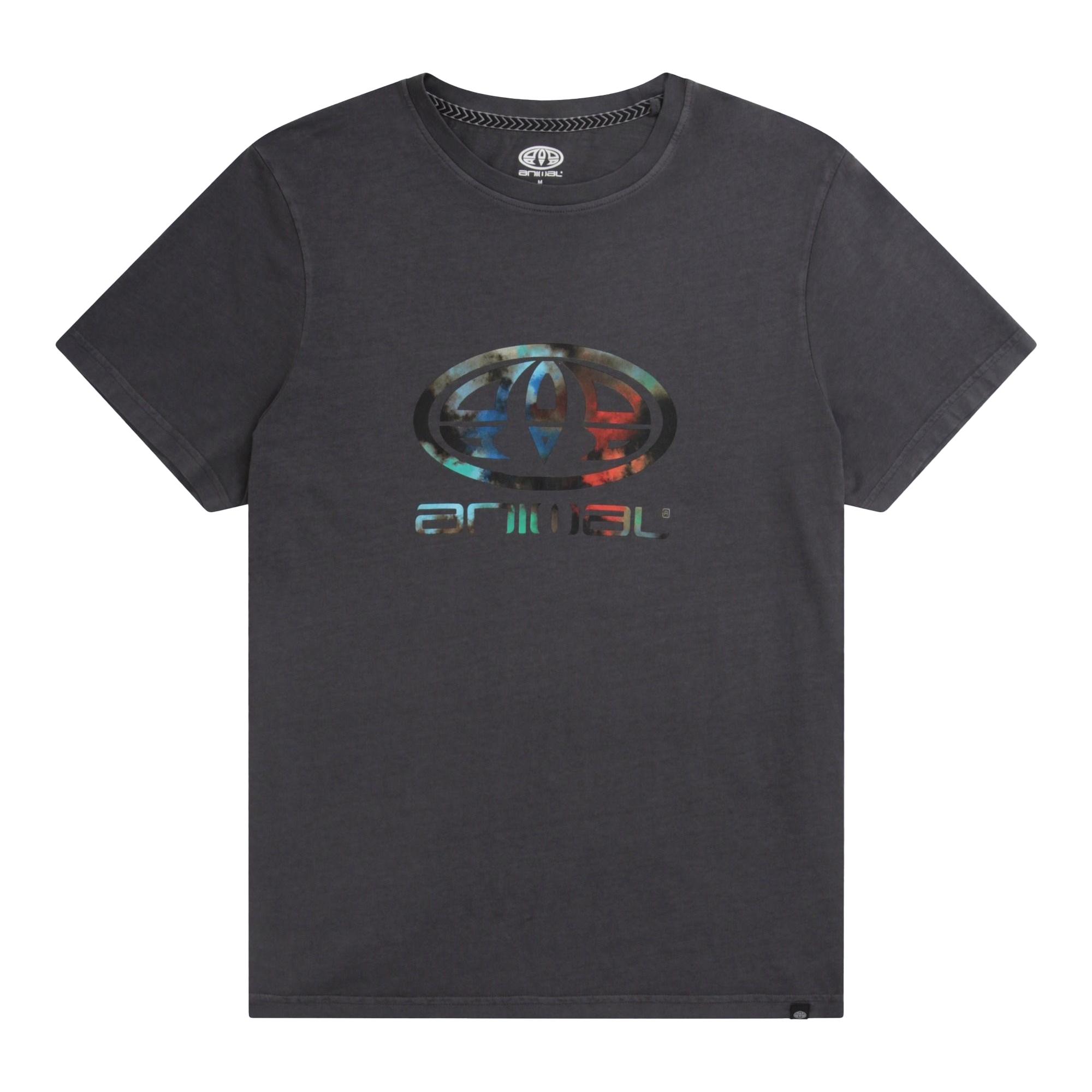 Animal Dierlijk Jacob biologisch T-shirt voor heren XS donkergrijze kleur