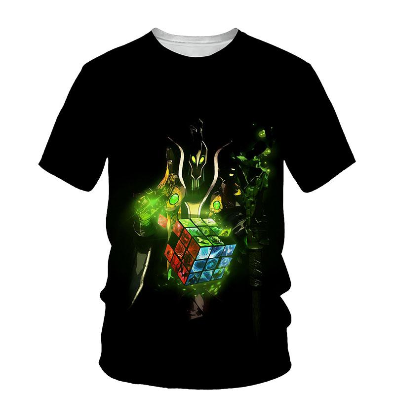 Transmission of love Rubik's Cube Patroon 3D Afdrukken Grafische T-shirt voor Mannen Zomer Trend O Hals Korte Mouw Tee Hip hop Stijl Casual mannen Top 5XL