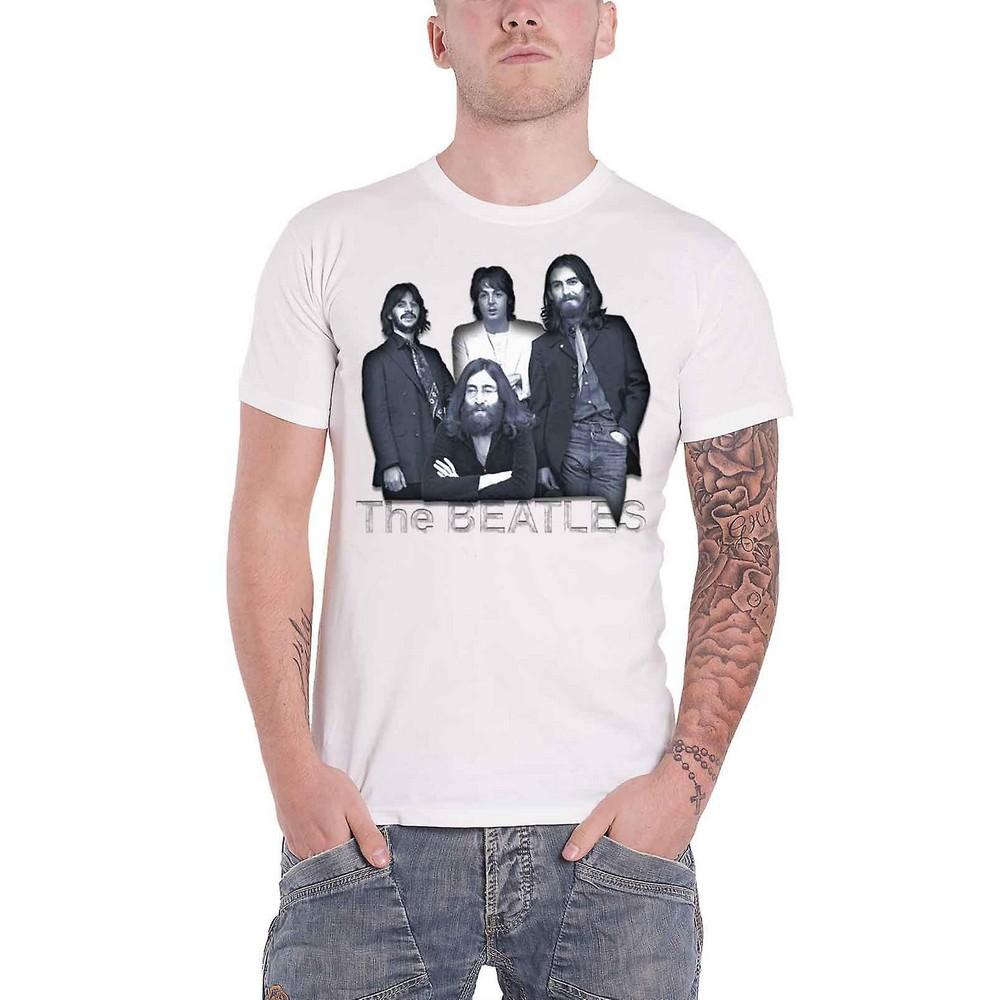 The Beatles Unisex Tittenhurst tafel T-shirt voor volwassenen M wit