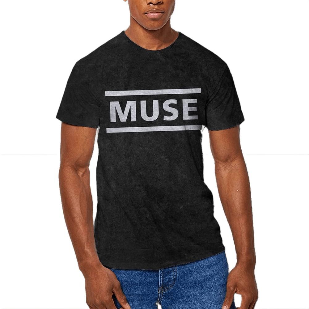 Pertemba FR - Apparel Muse Unisex volwassen Dip Dye logo T-shirt L zwart
