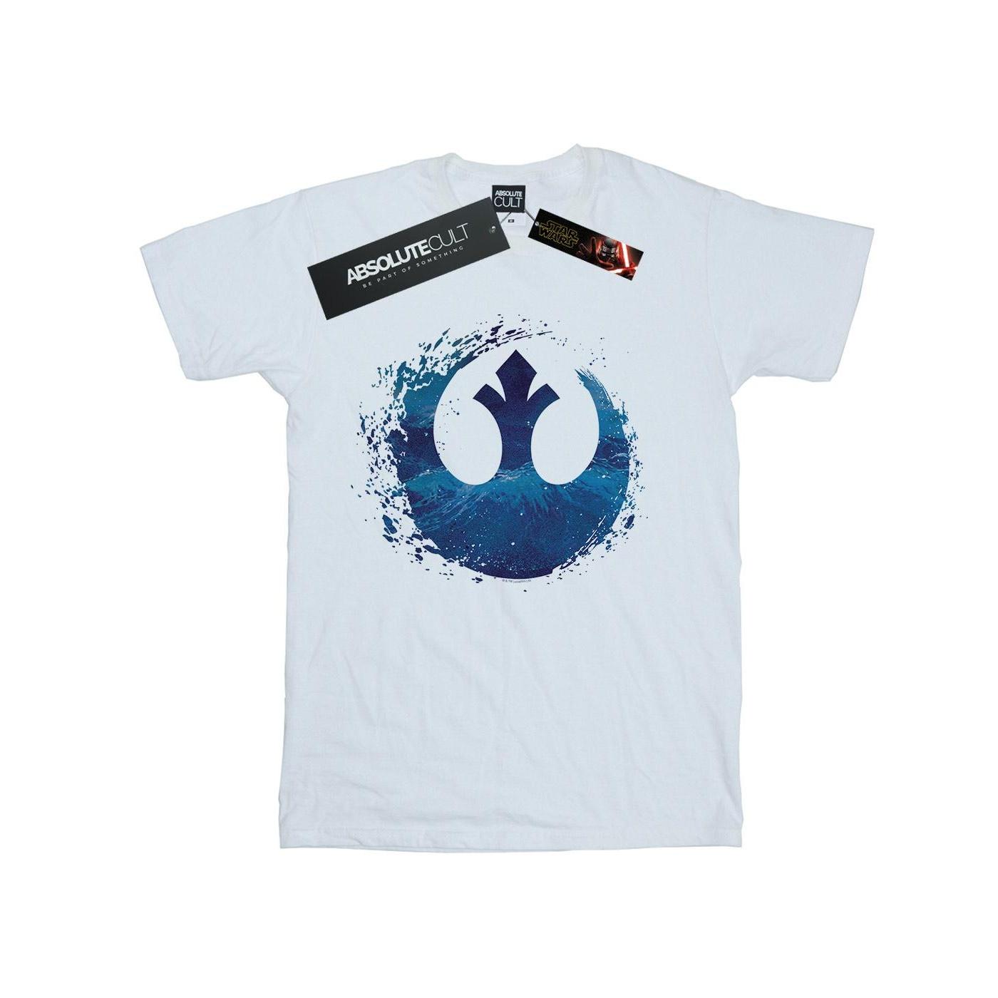 Star Wars: The Rise of Skywalker Heren Star Wars The Rise Of Skywalker Weerstandssymbool Wave T-shirt XXL wit