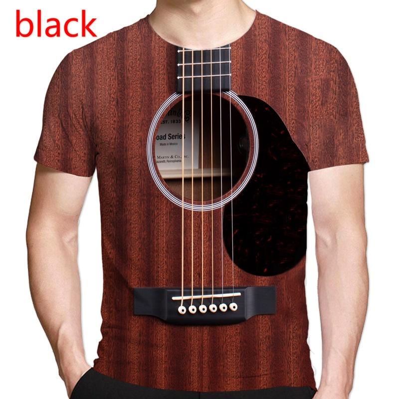 Wengy 2 Zomer Grappige Gitaar 3D Print T-shirt Causale Hip Hop Muziek T-shirt Mannen Vrouwen Korte Mouwen Tees XXL