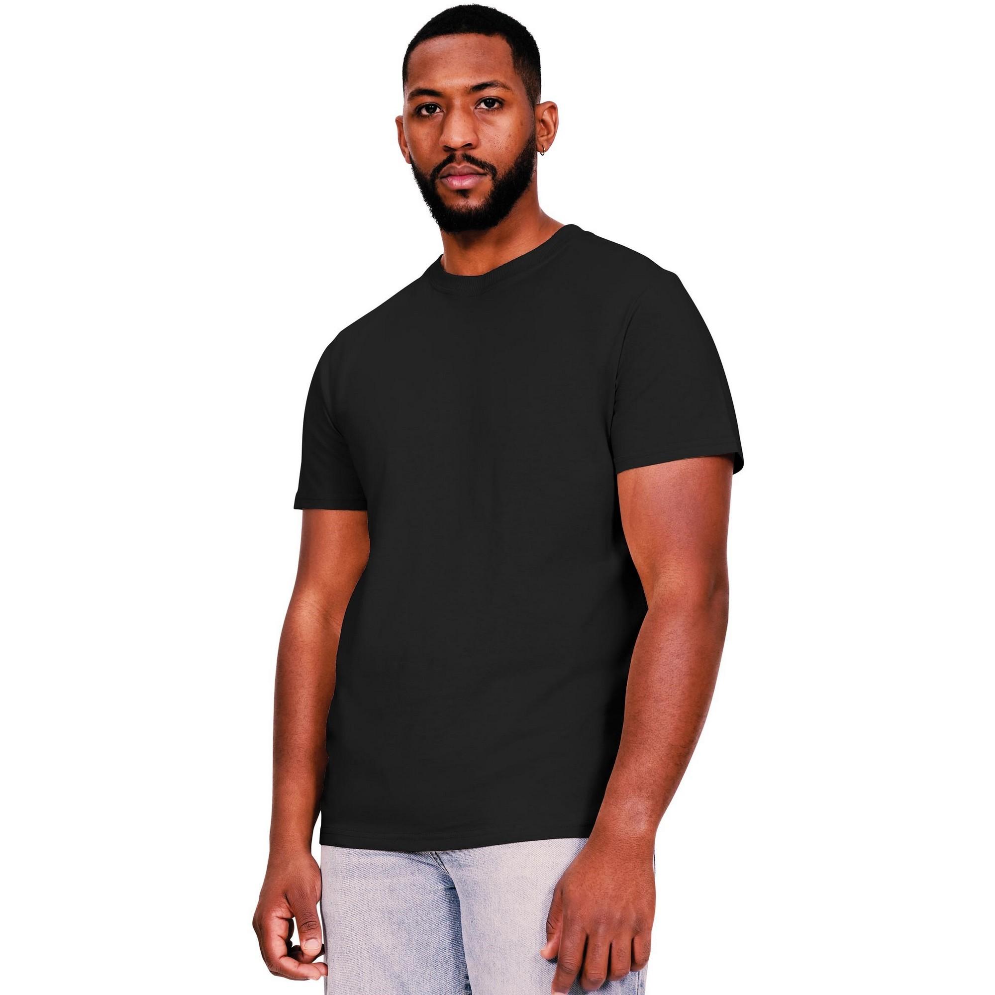 Casual Classics Heren Core Ringspun Katoen Slim T-shirt XS zwart