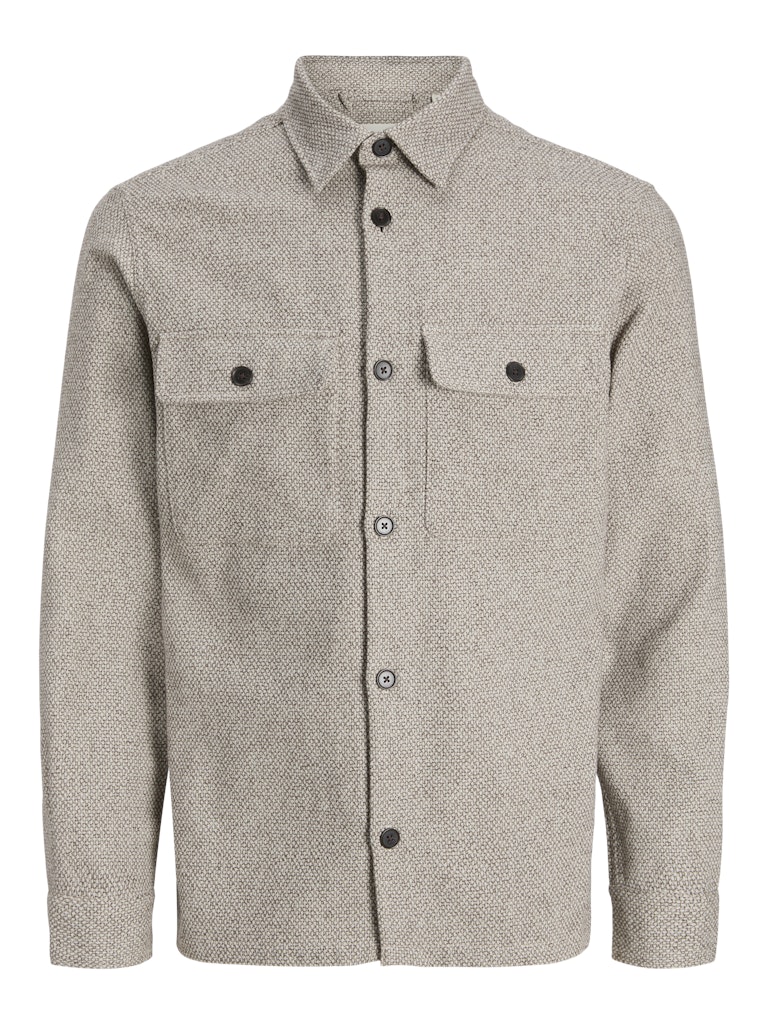 Jack & Jones Jprrayle melange solid ls overshirt sn dessin
