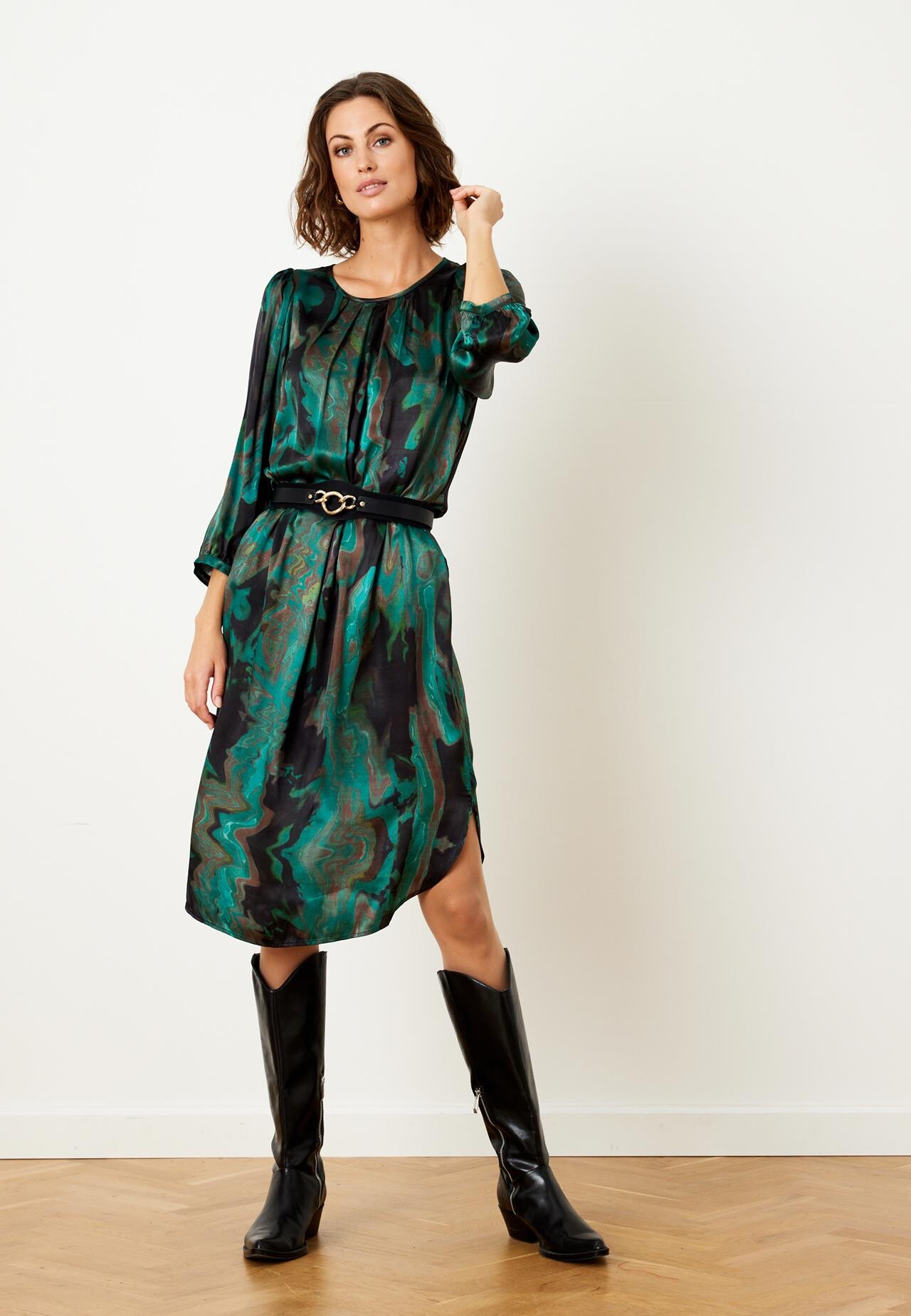 IN FRONT SAGA DRESS 15446 615 (Green 615)