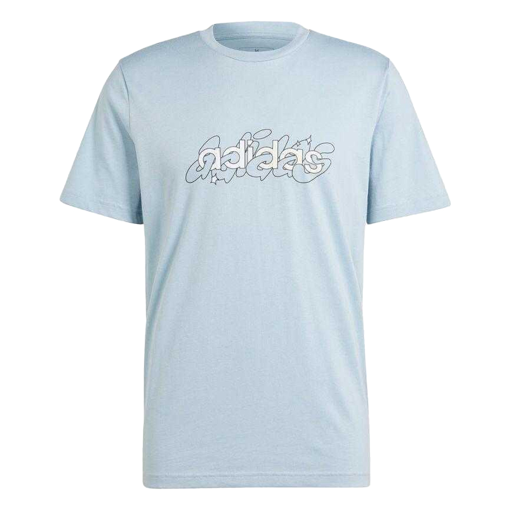Adidas Heren lineair grafisch geïllustreerd t-shirt