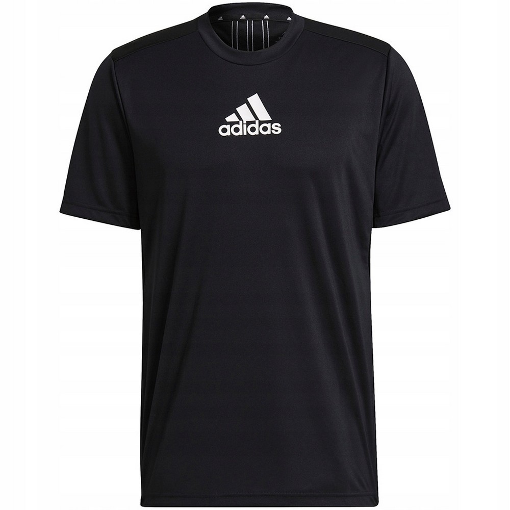 Adidas Heren designed to move 3 stripes primeblue sport t-shirt