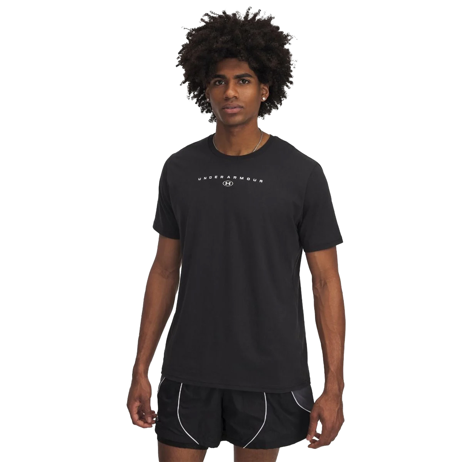Under Armour Heren t-shirt met korte mouwen en gestapeld logo