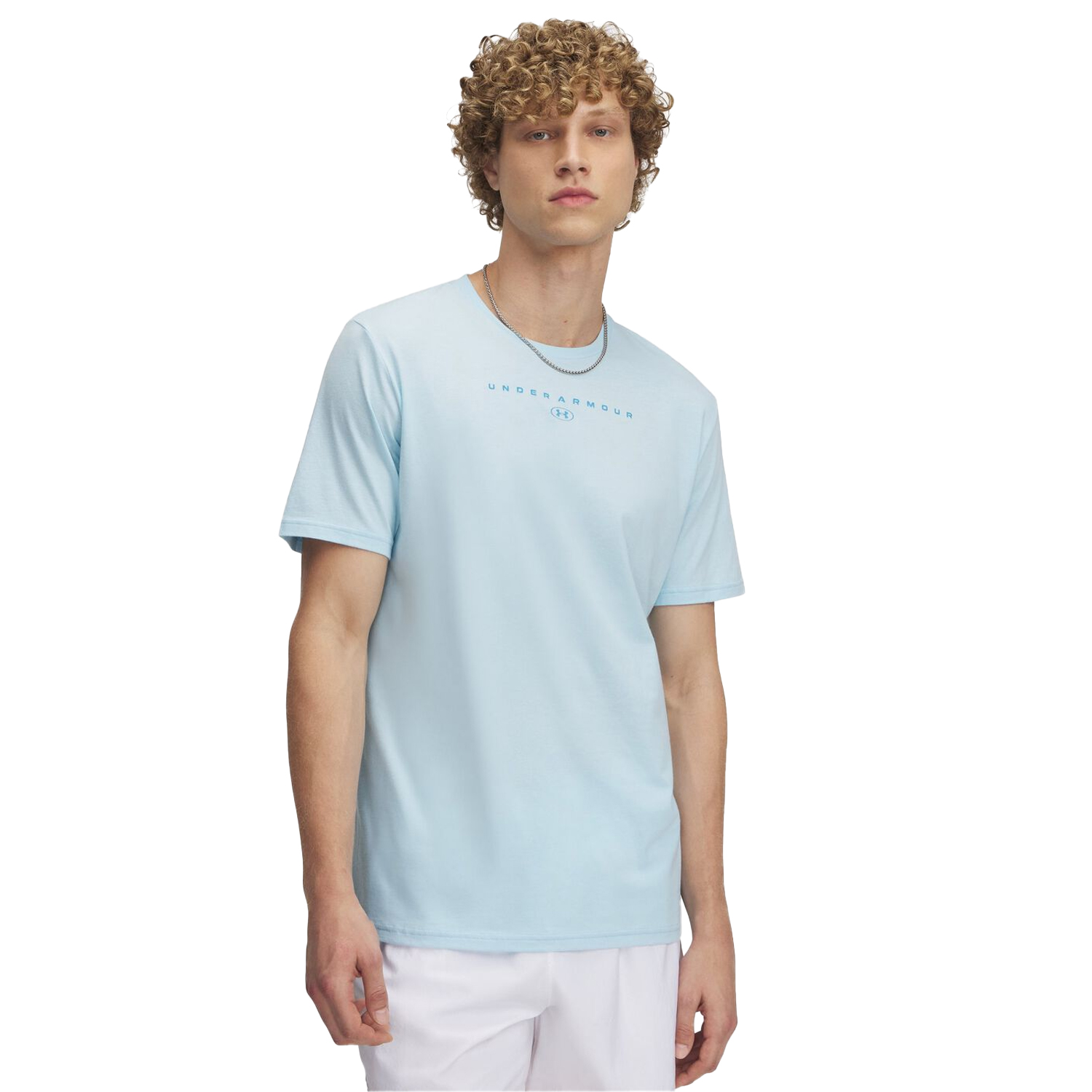 Under Armour Heren t-shirt met korte mouwen en gestapeld logo