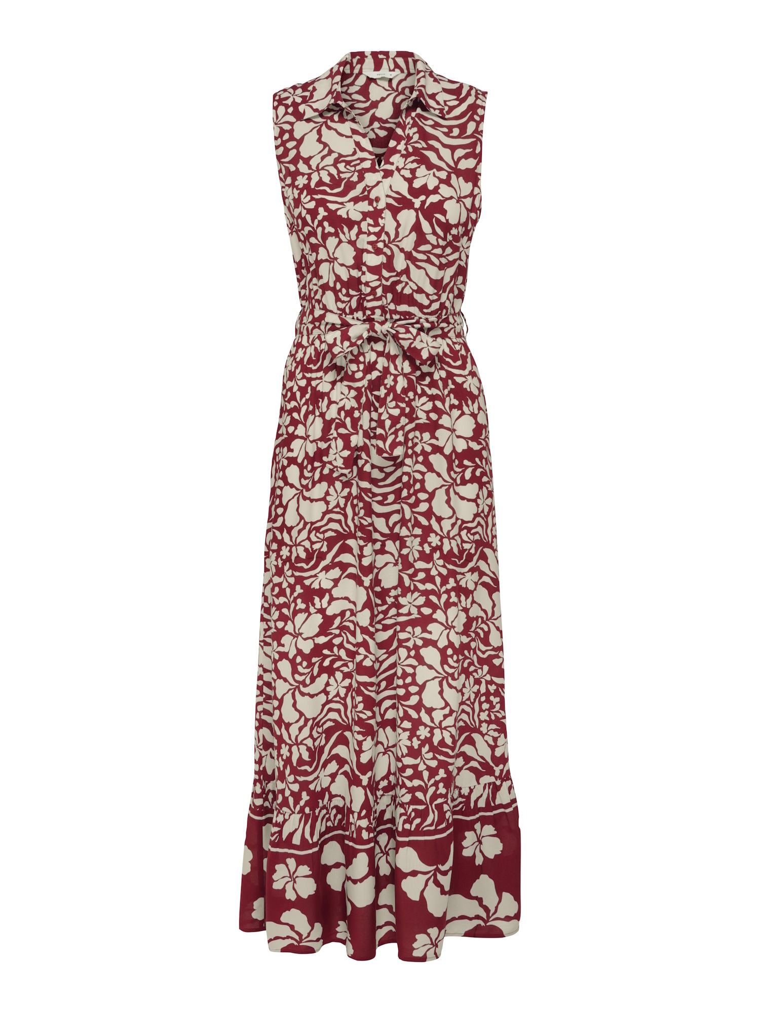 Only Maxi-jurk ONLVIBE LIFE S/L SHIRT LONG DRESS WVN