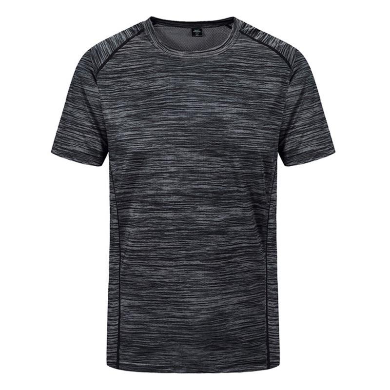 YL11KEEP Clothing Plus Size 8xl T-shirt Heren Creatief Eenvoudig Sneldrogend Ademend T-shirt Heren Zomer T-shirt 8XL donkergrijze kleur
