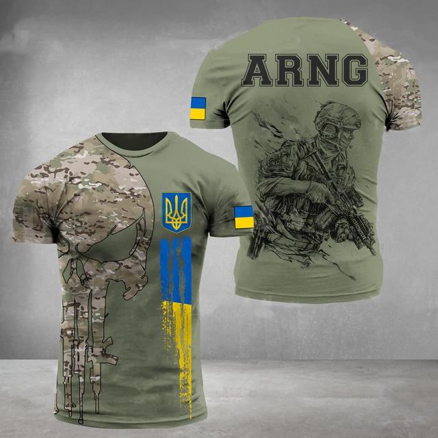 Xin nan zhuang ARMY-VETERAN 3D Print heren T-shirts Soldaat Casual Ronde Hals Losse Korte Mouw Camouflage Commando Mannen Kleding XXL