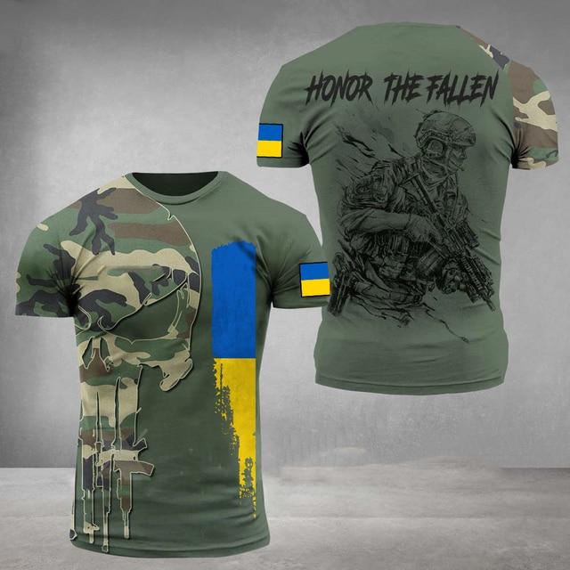 Xin nan zhuang ARMY-VETERAN 3D Print heren T-shirts Soldaat Casual Ronde Hals Losse Korte Mouw Camouflage Commando Mannen Kleding XXXXXL