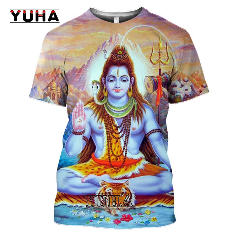 ETST WENDY 05 3D Print Hindoeïsme Vishnu Mannen T-shirt Vrouwen Gelovige Mythe Hindoe Lord God Shiva T-shirt Bull Rit Nandi Cosplay cool Tees L