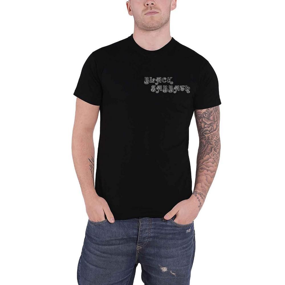 Black Sabbath Unisex volwassen debuutalbum T-shirt S zwart