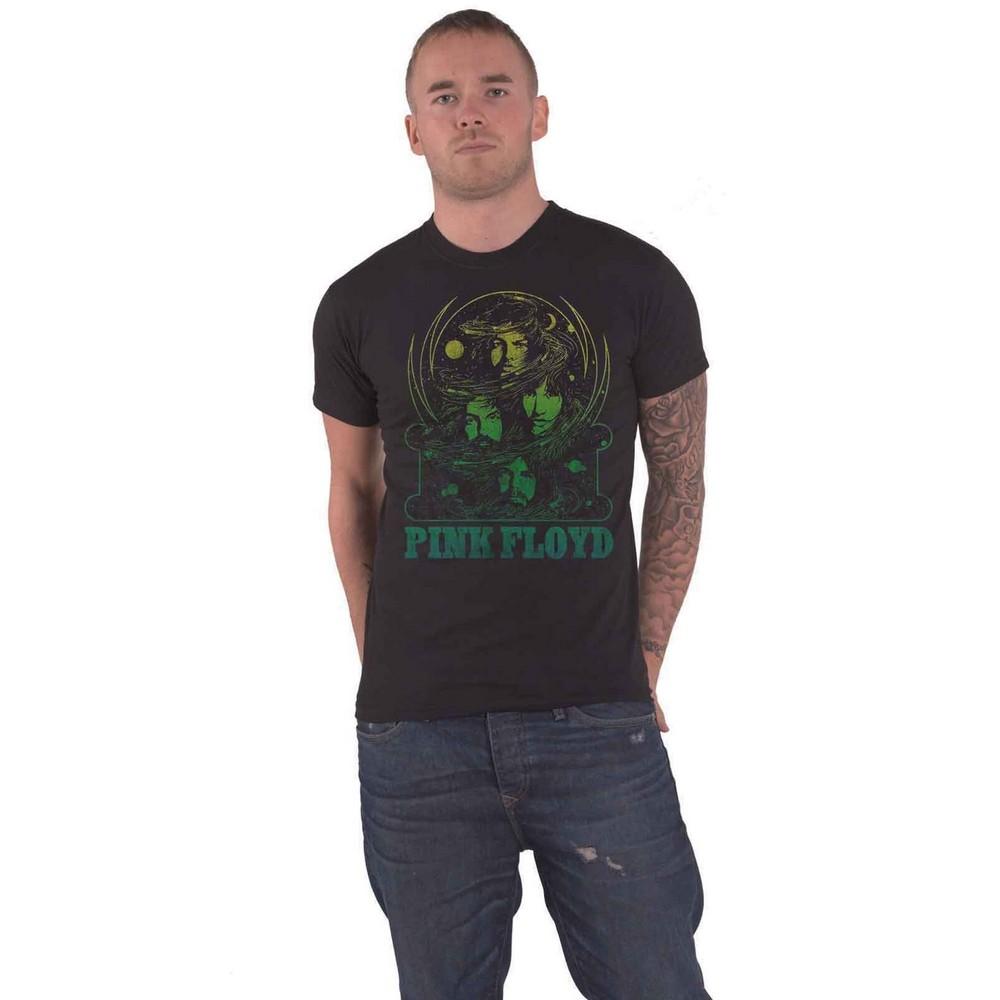 Pink Floyd Unisex volwassen Swirl T-shirt S zwart