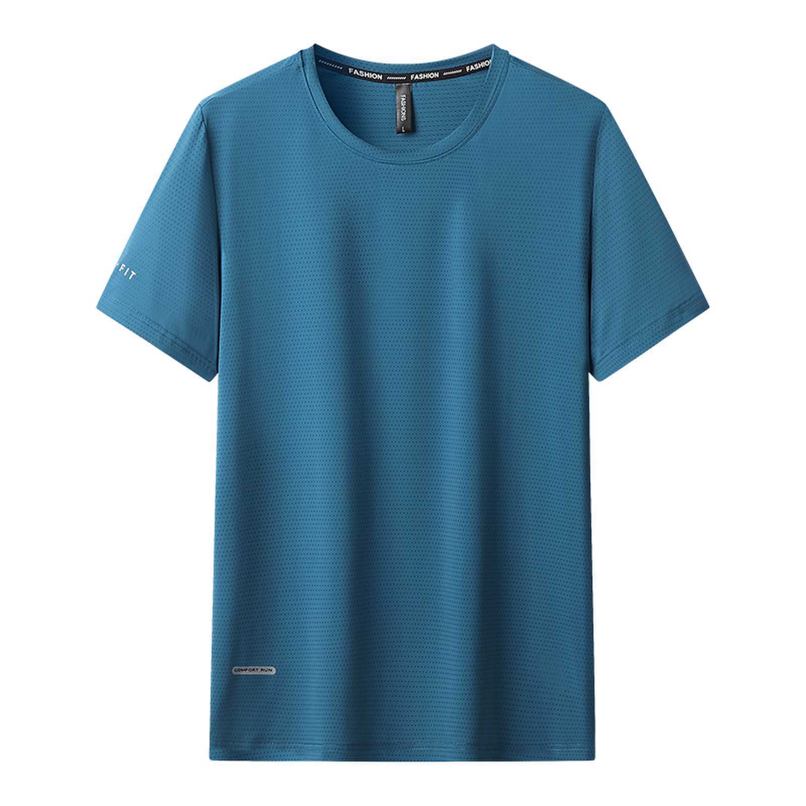 Phoca largha Heren Sneldrogend Atletisch Korte mouwen T-shirts Vochtregelerend Hardlopen Workout Shirts Prestatie Stretch Zomer Informeel Ademend Ronde hals Top T-shirt 8XL