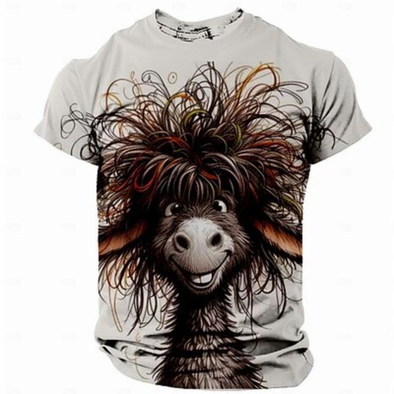 Bobby 2 Ezel Grappige Retro Vintage Casual Heren 3D Print T-shirt Tee Street Casual Bar T-shirt Korte Mouw Ronde Hals Shirt Lente & Zomer Kleding XXL