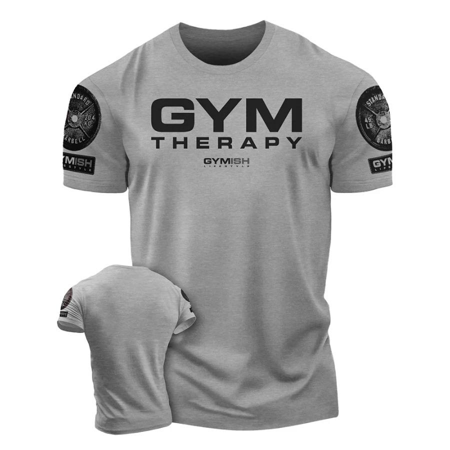 Plus Size FUGUIS 3D-geprinte Recover Fully Workout T-shirt Grappig sportschool T-shirt Hoogwaardig katoen Heren Korte mouwen Muscle Man Tough Guy T-shirt L