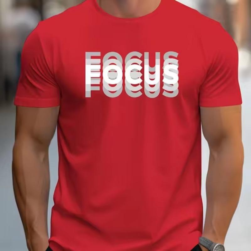 Forever Men Heren T-shirt Snel drogende tops Zomermode Straat Korte mouw T-shirts 3D grafische print T-shirts Oversized herenkleding S rood