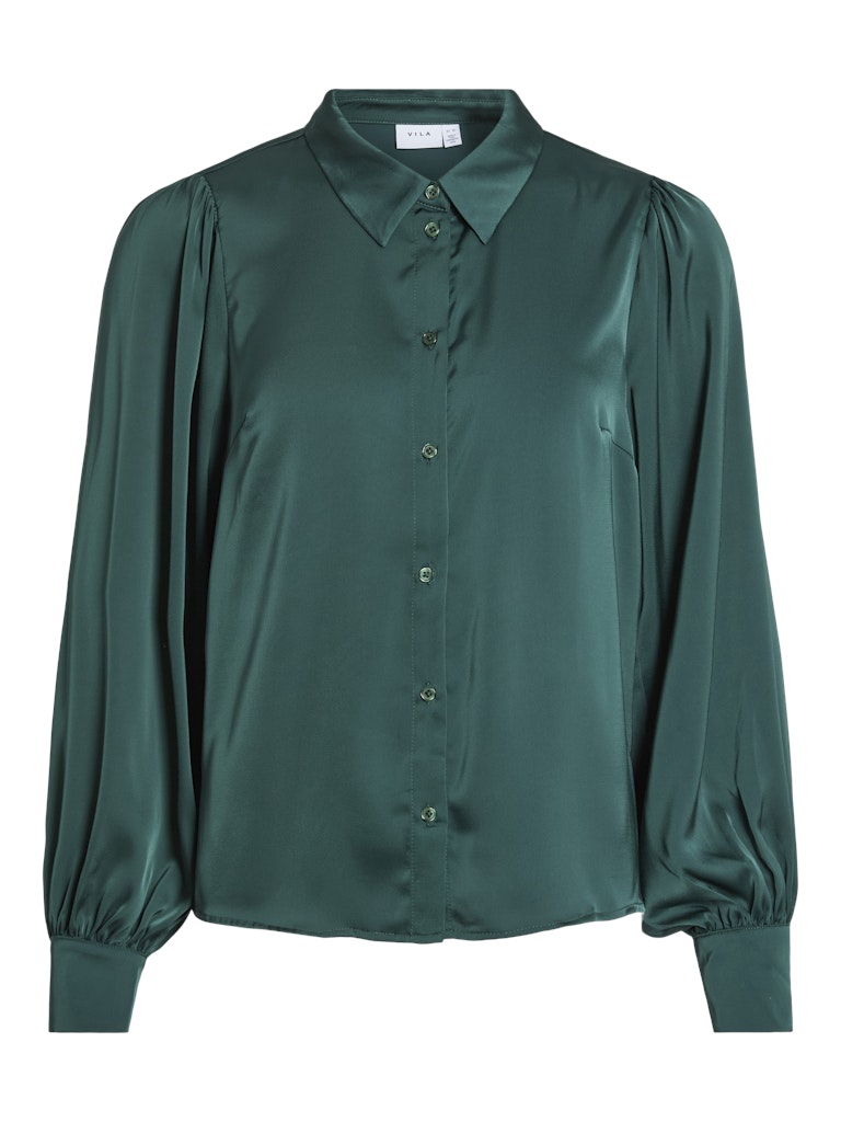 Vila Vienna ravenna ls balloon shirt noos donker