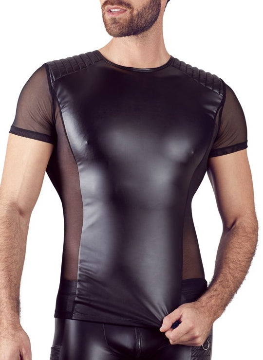Kamasutoys Sexy T-shirt MERCURY Noir - NEK - Cuir, Latex et Vinyle