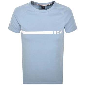 Boss T-shirt Korte Mouw  Slim Fit RN T-Shirt Open Blue