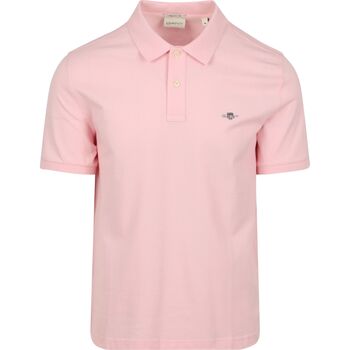 Gant T-shirt  Shield Piqué Poloshirt Lichtroze