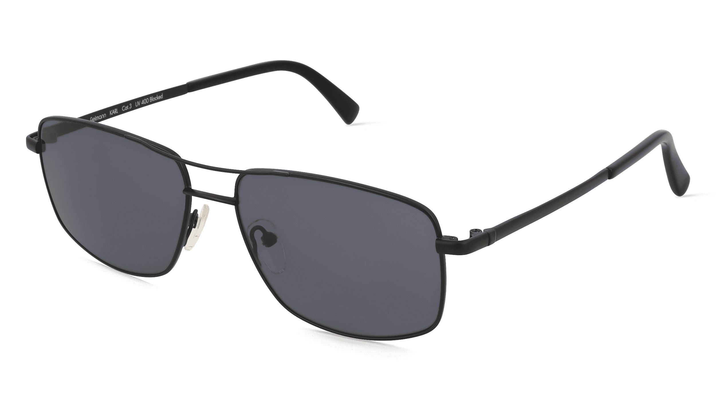 Fielmann MC 563 SUN CL KARL Mannen Zonnebril, zwart mat