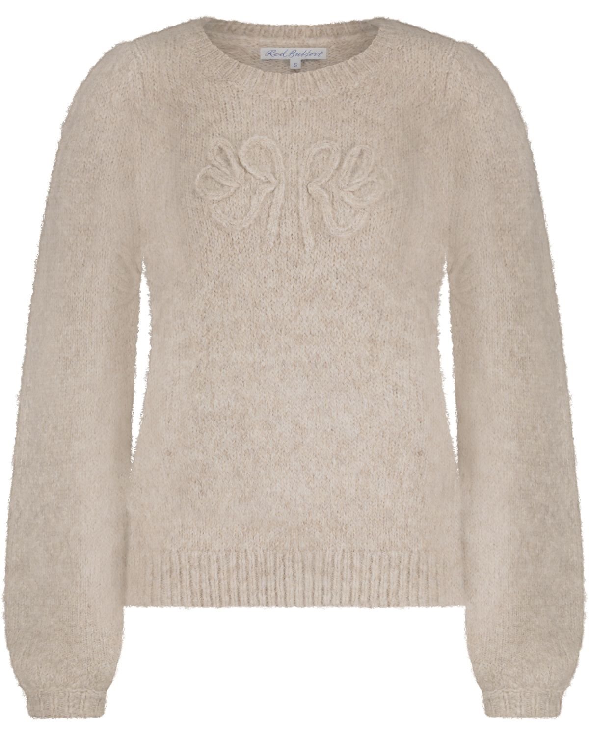 Red Button Sweater stone