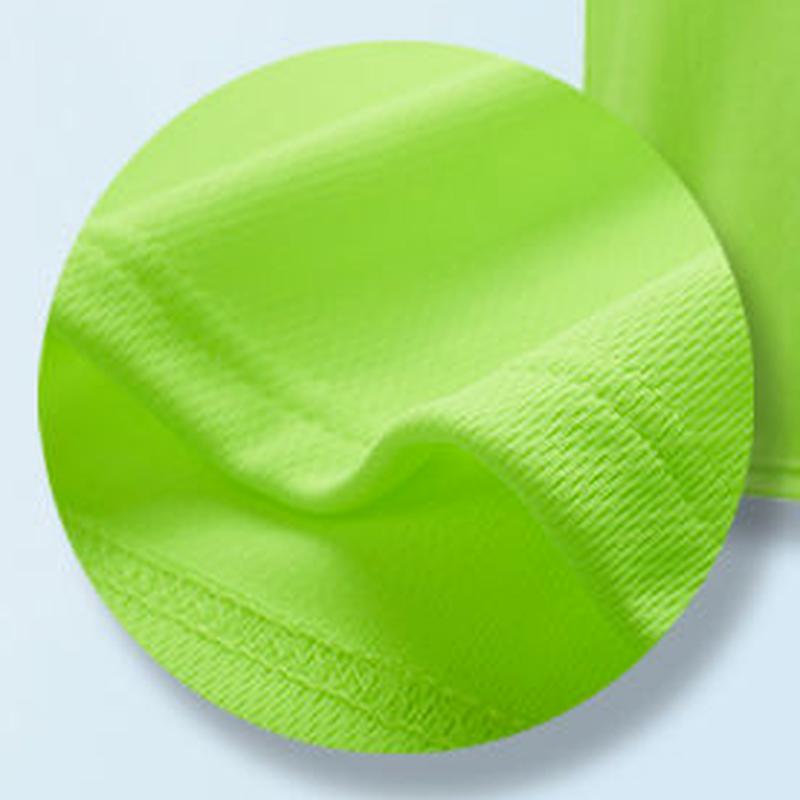 Cloth W Zomer sneldrogend T-shirt op maat ronde hals sport korte mouw voor man en vrouw casual doek L groen