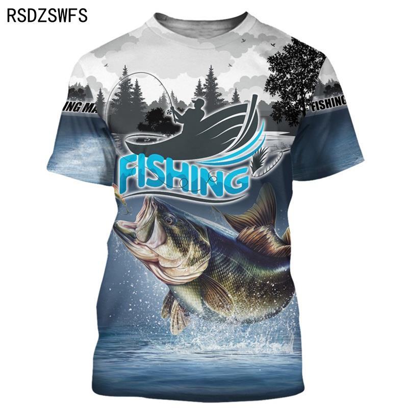 ETST 03 Mode 3D Karpervissen Mannen Vrouwen Zomer T-shirt Straat Trendy Alle Match O-hals Korte Mouw Oversized Mannelijke T-shirt mannen Kleding 4XL