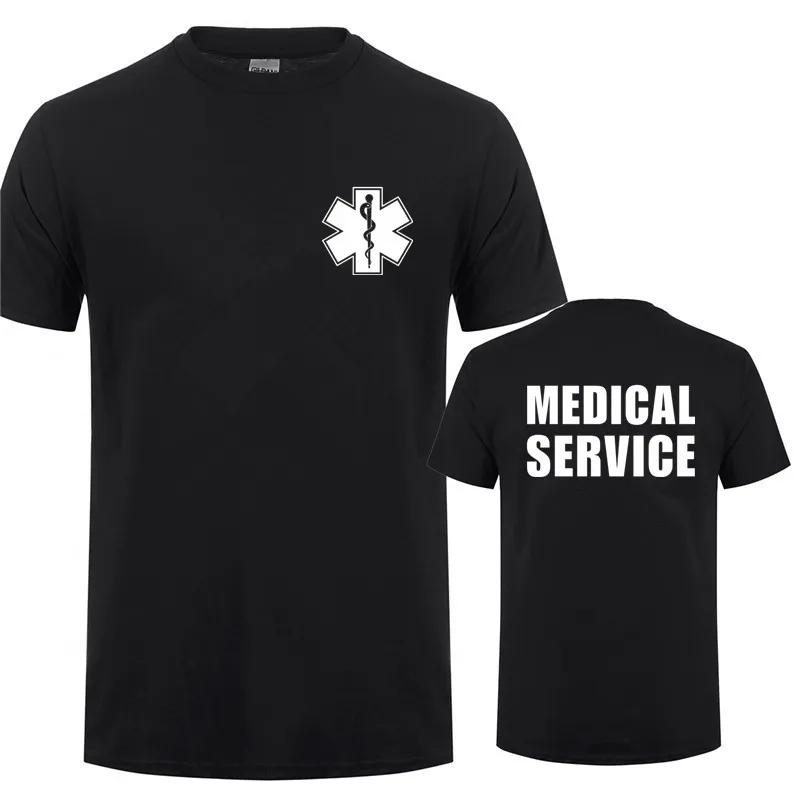 Baibao QIQI EMT Paramedicus Medische Hulpdiensten T-shirt Mannen Casual T-shirt Korte Mouw Mans Cool Tops XXS-6XL L
