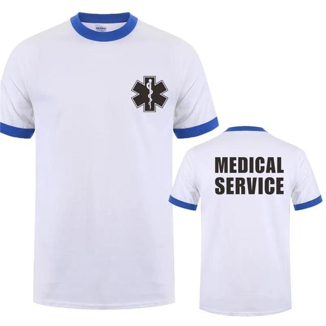 Baibao QIQI EMT Paramedicus Medische Hulpdiensten T-shirt Mannen Casual T-shirt Korte Mouw Mans Cool Tops XXS-6XL L