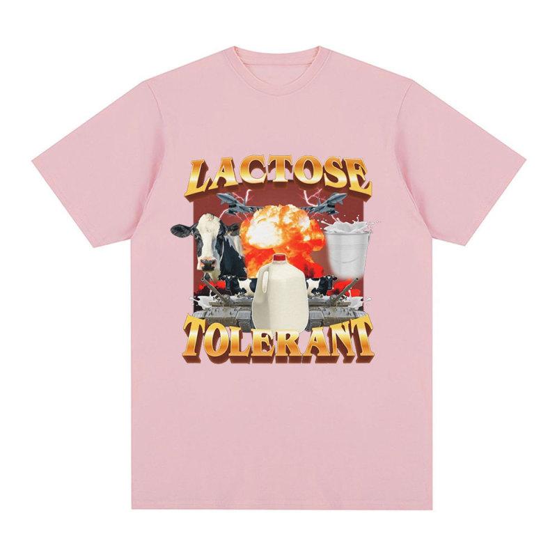TENJINGE Trendy Lactosetolerante grafische print T-shirt voor heren Vintage Fashion korte mouwen T-shirts 100% katoen Casual Cozy Oversized T-shirts M