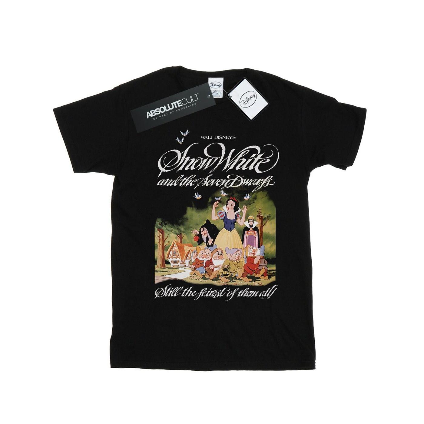 Disney Heren Sneeuwwitje en de zeven dwergen T-shirt XXL zwart