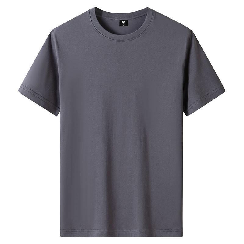 QICED Zomer T-shirt met korte mouwen Heren O-hals Trend Ondershirt XXXXXXL grijs