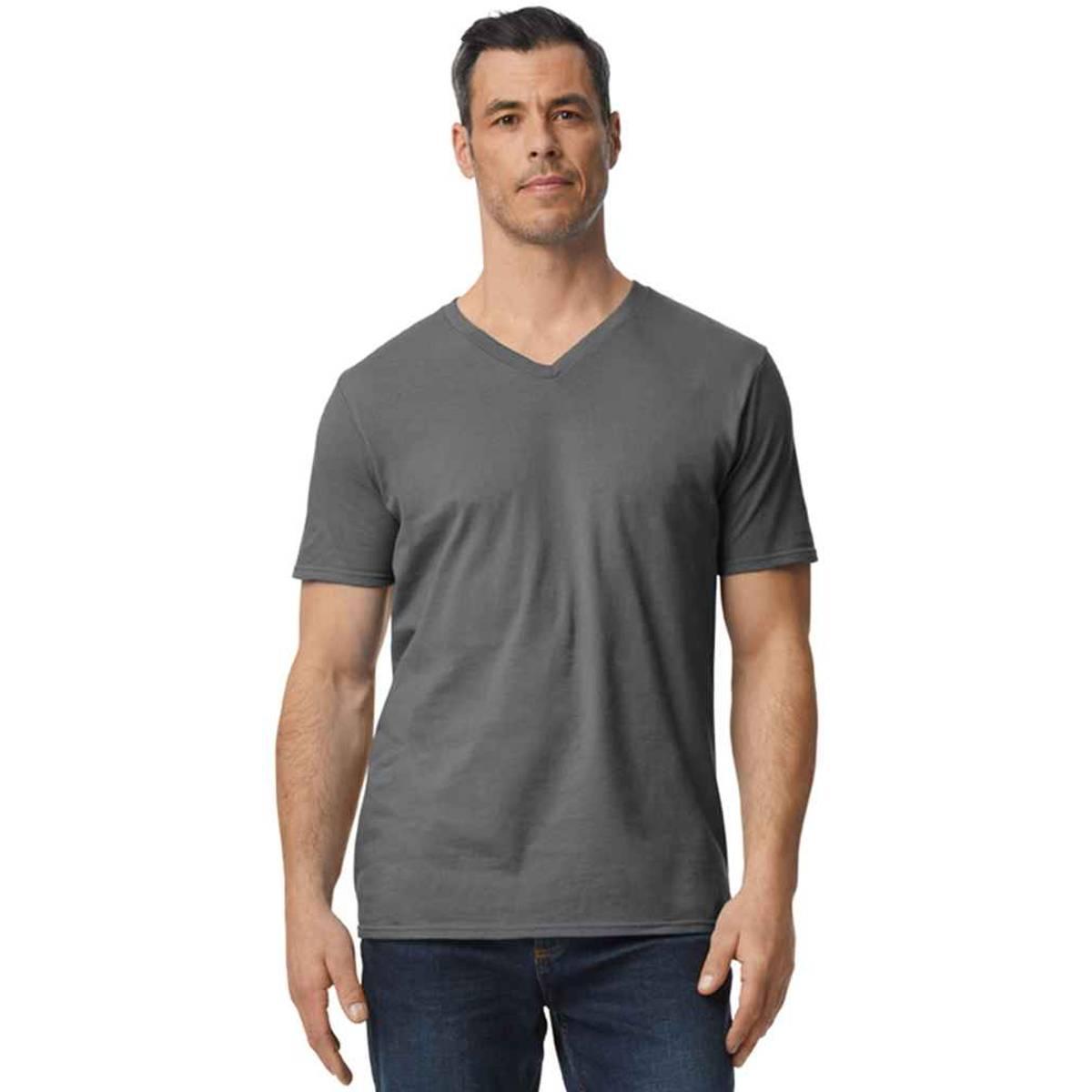 Gildan Heren Softstyle T-shirt met V-hals M