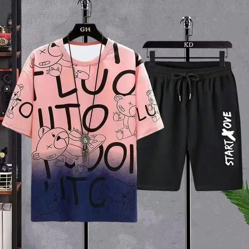 ETST WENDY 05 T-shirt voor mannen zomer manga tshirt tops beer losse graffiti tee mode goth print heren korte mouw mannelijke casual kleding 5XL