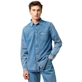 Wrangler Overhemd Lange Mouw  112371549 1PKT SHIRT-INDIGO VALLEY