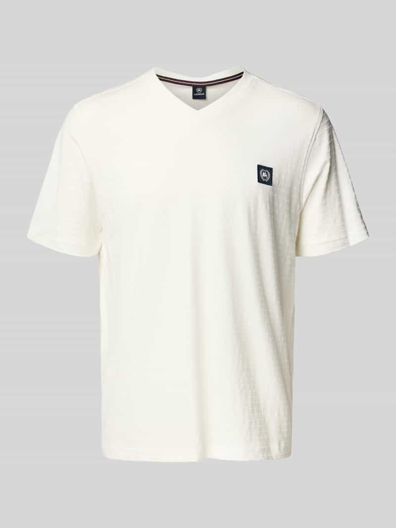 Lerros T-shirt  heren T-shirt met V-hals