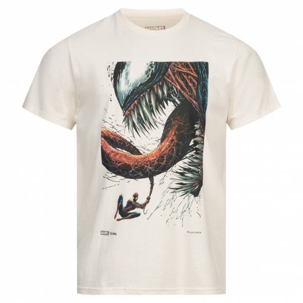Lizenz Marvel Spiderman Venom Tongues Heren T-shirt MAMTS256NAT