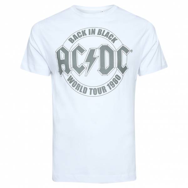 Lizenz ACDC TOUR Emblem Heren T-shirt POMTS009WHT