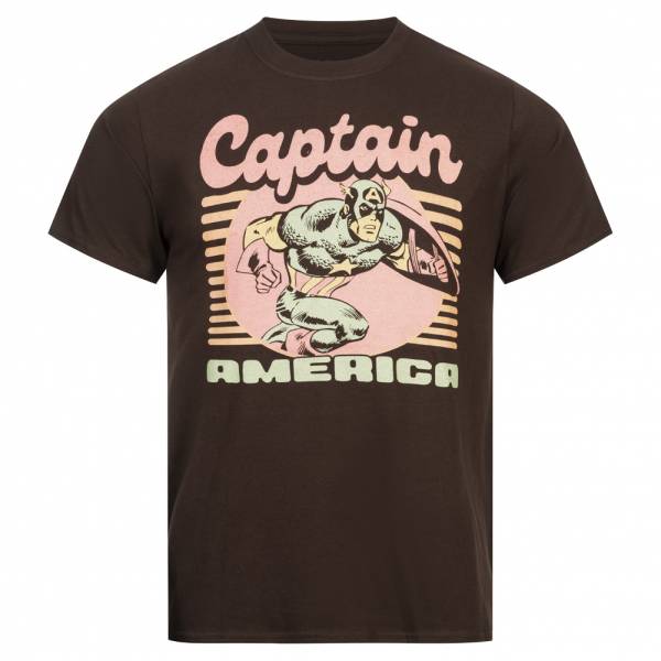 Lizenz Captain America Marvel 70s Retro Heren T-shirt FBMTS767CHO