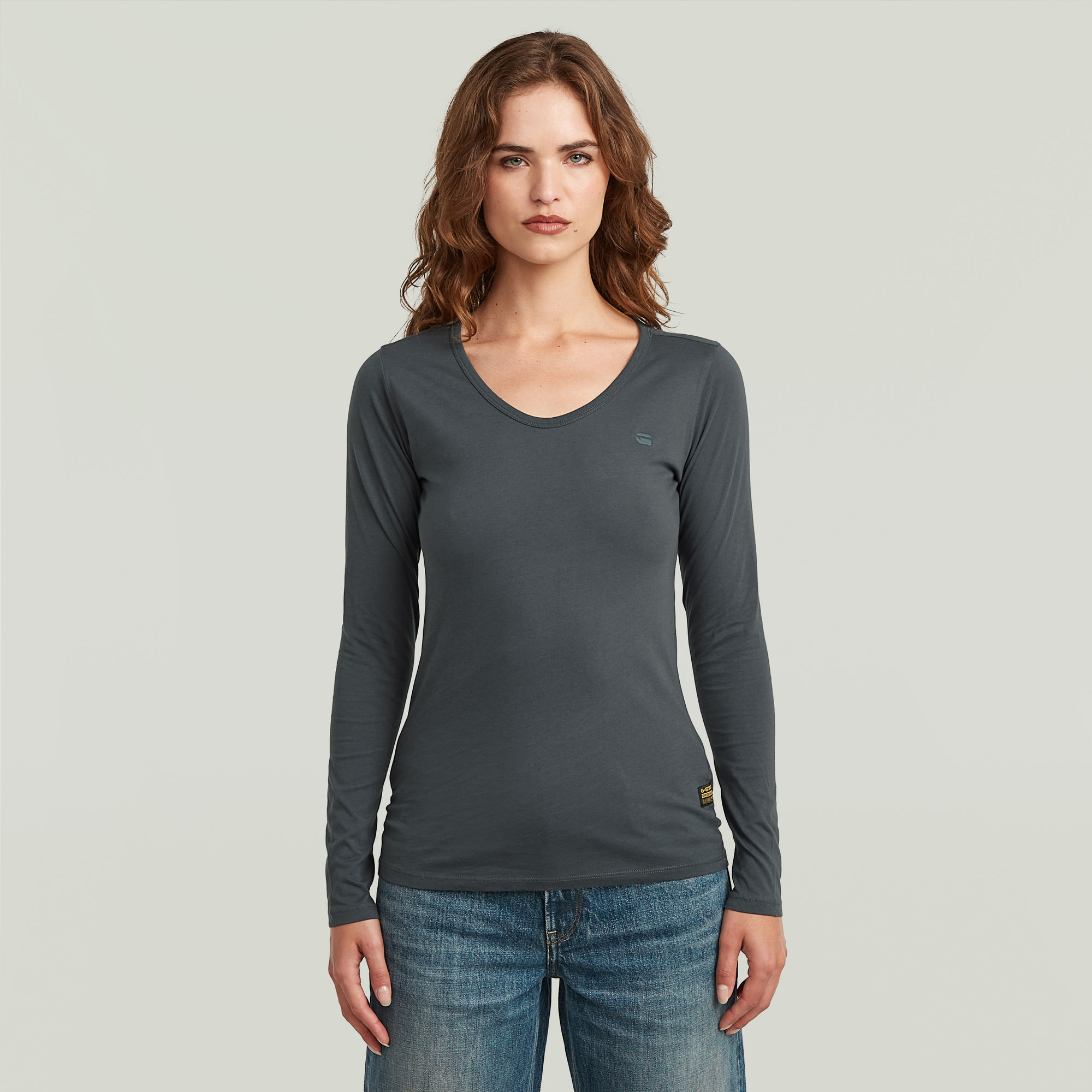 G-Star RAW Core Eyben Slim U T-Shirt - Donkerblauw - Dames