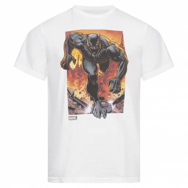 Lizenz Black Panther Marvel Explosion Heren T-shirt MAMTS052WHT