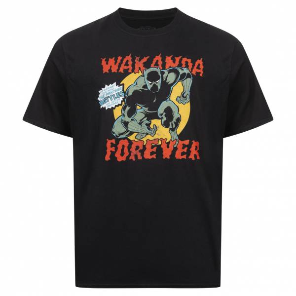Lizenz Black Panther Marvel Forever Heren T-shirt FBMTS717BLK
